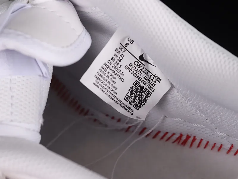 All categories Nk Air Force 1 Air Force series Nk Air Force 1 Low Air Force low-top XP version Nk Air Force 1'07 Low Air Force One Classic all-white low-top casual sneakers CW2288-111